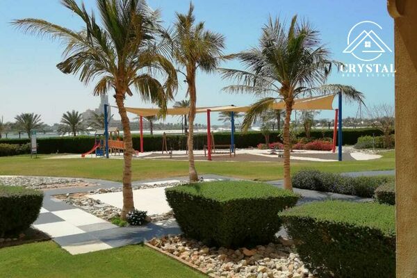 Apartment for Sale in Al Hamra Marina | A Small Oasis | Furnished | Ground floor